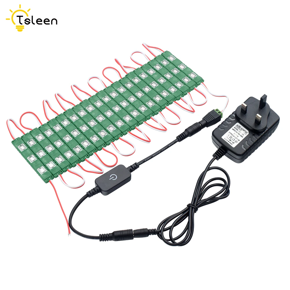 ABS корпус AC100 240V DC 12 В SMD 5730 Светодиодные модули светильник Фея лампа с US/EU/UK/AU