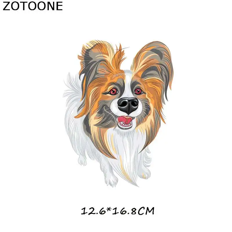 ZOTOONE милая собака мультфильм Железная на патч для детей наклейка на одежду DIY животных Тепловая аппликация передачи для футболки с принтом G - Цвет: 182