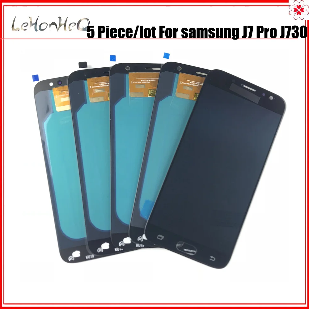 5 шт./лот OLED для Samsung J7 Pro 2017 J730 ЖК дисплей J730F экран с сенсорным дигитайзером в