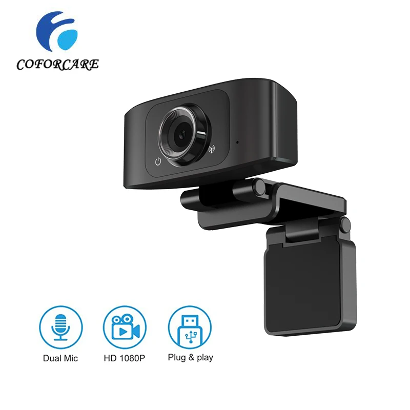 COFORCARE USB веб камера HD 1080P PC двойной микрофон Автофокус для Skype Android TV камера|Камеры