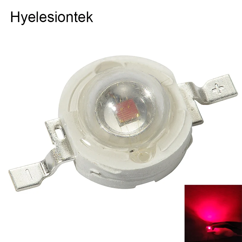 Red 10 шт. светодиодный 3W-Диодная лампа лампада желтый RGB УФ-белый диодный светодиодный радиатор с металлической пластиной алюминиевая основа Звездный светильник для выращивания всего спектра - Цвет: Red
