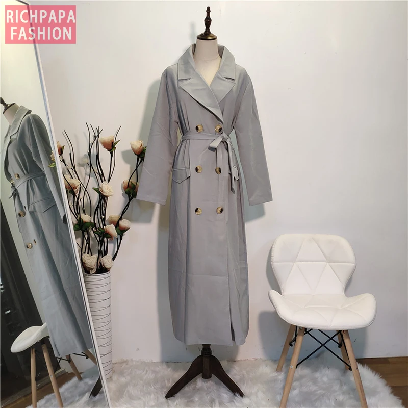 Женское кимоно абайя размера плюс зимний Кардиган в турецком стиле хиджаб