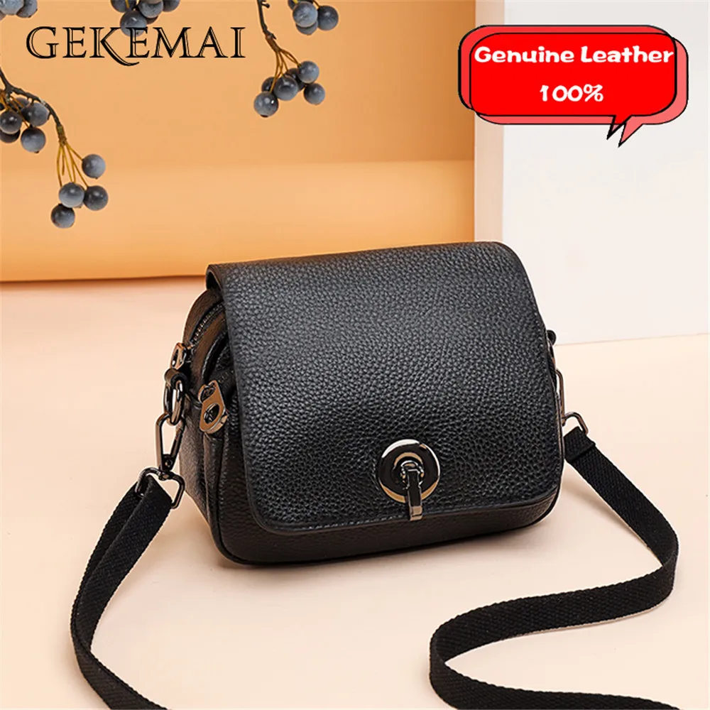 

Однотонные женские сумки через плечо из натуральной кожи, модная дизайнерская женская сумка через плечо, многофункциональный Женский коше...