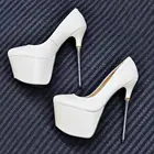 Женские туфли-лодочки из натуральной кожи, с металлическим носком, на высоком каблуке, Размеры 33, 40, 41, 43