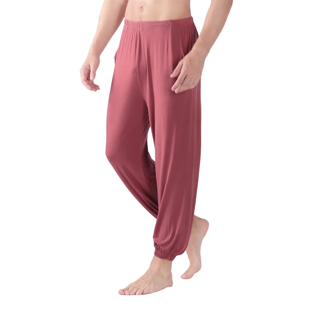 Fdfklak 2020 Spring Autumn New Sleep Pants Plus Size 3XL-6XL Men's Pajama Pants Lounge Wear Light/Deep Gray Pijama Casal