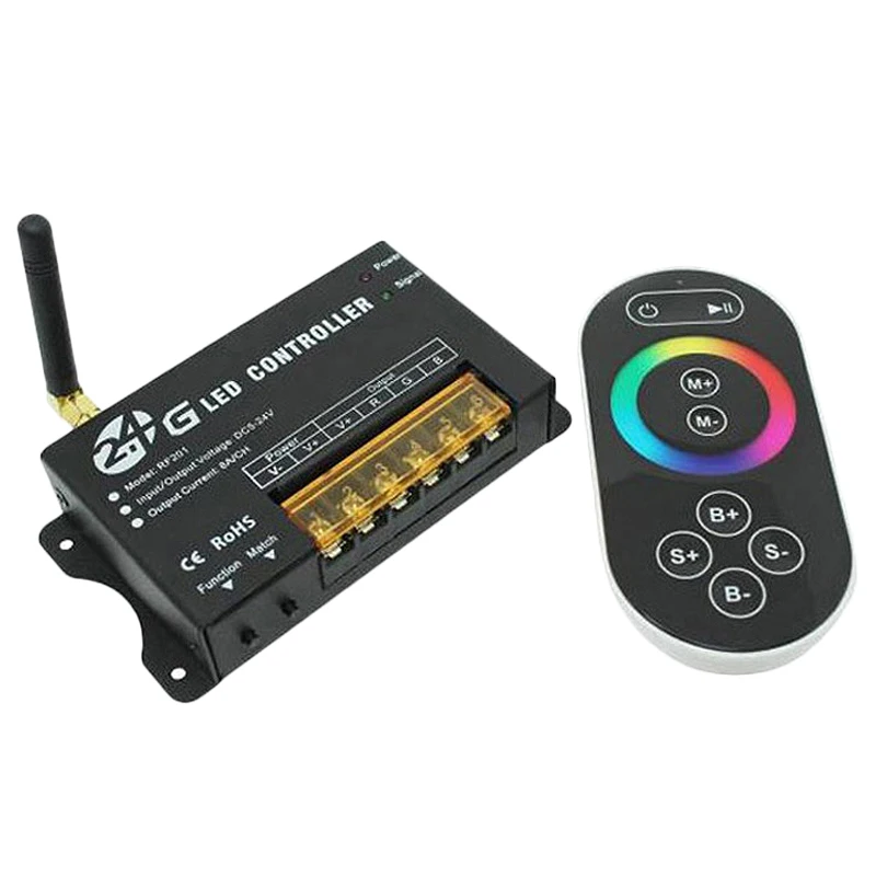 2 4G беспроводная РЧ Rgb Светодиодная лента управления Dc5V 12V 24V светодиодный модуль