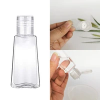 30ml trapezoidal empty hand sanitizer bottles refillable plastic container transparent gel bottle trave accessories
