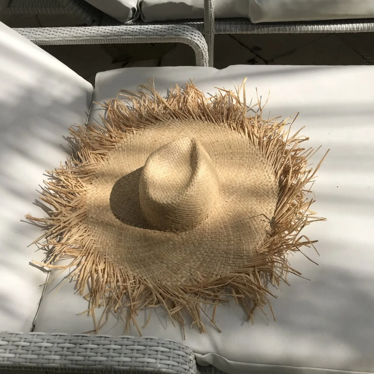 

Large Eaves Sun Hat Women's Loose Rafi Straw Panama Beach Hat Summer Vacation Sun Hat Straw Summer Hat for Women