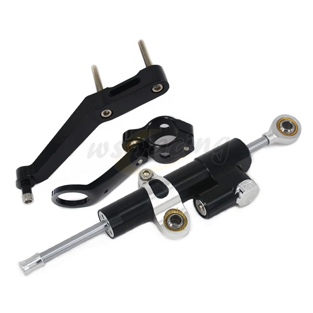Мотоцикл рулевой демпфер комплект стабилизатор с кронштейн крепления Assemblly для