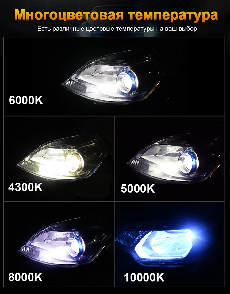 HLXG мини H4 luces лампы H7 светодиодный дальнего фар автомобиля 12V 10000LM аксессуары для ламп 10000K 5000K 6000K 8000K H11 9005 HB3 9006 HB4 H8