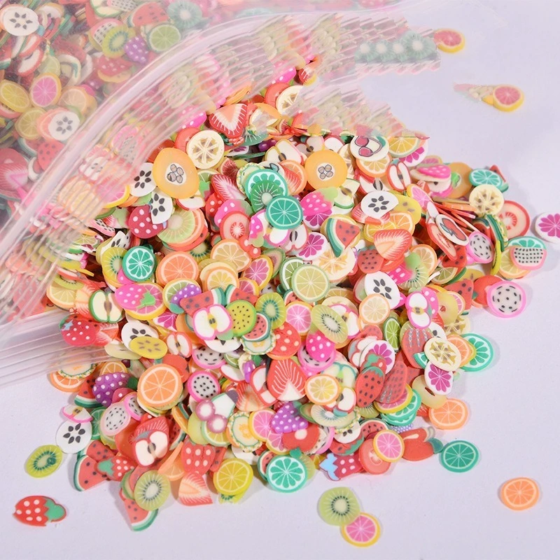 1000 шт слайм наполнитель фруктовые Ломтики DIY глина игрушки Моделирование Пластилин инструмент Полимерная глина наполнитель фруктовый слайм инструмент для пластилиновой игрушки