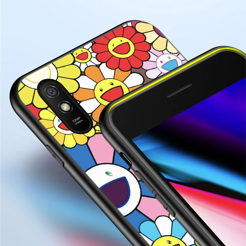 

Smiling Sunflower Silicone Cover For Xiaomi Redmi 9 9T 9C 8 7 6 Pro 9AT 9A 8A 7A 6A S2 5 5A 4X Plus Phone Case