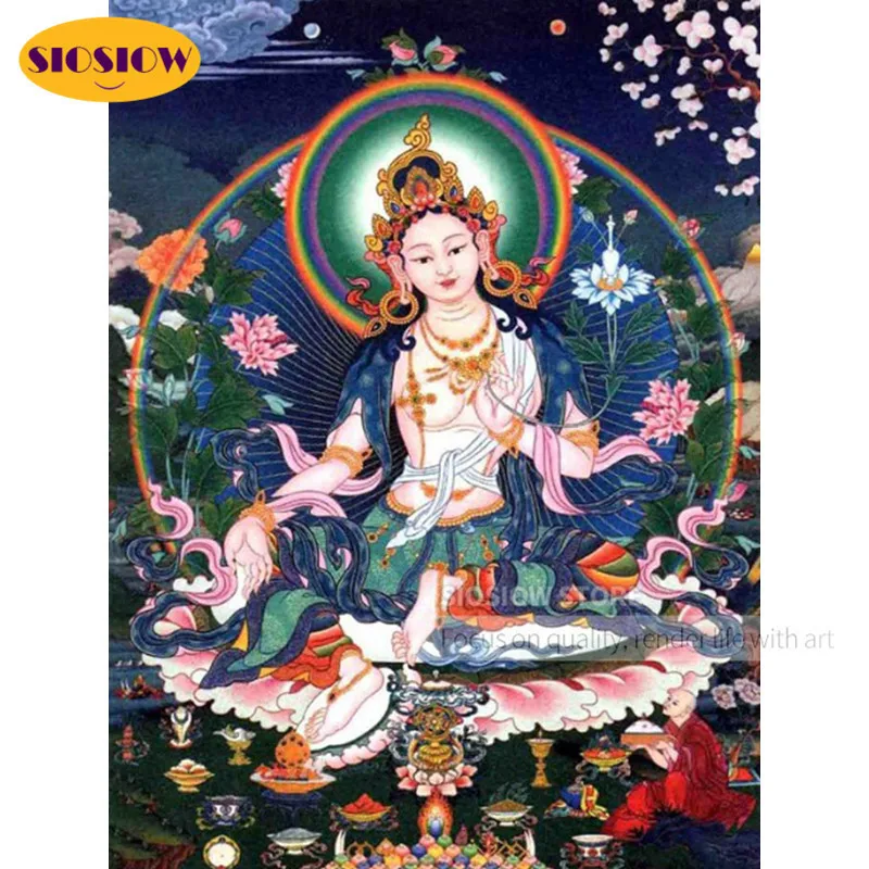 Набор для алмазной вышивки 5D SIOSIOW мозаика сделай сам из алмазов в виде Будды