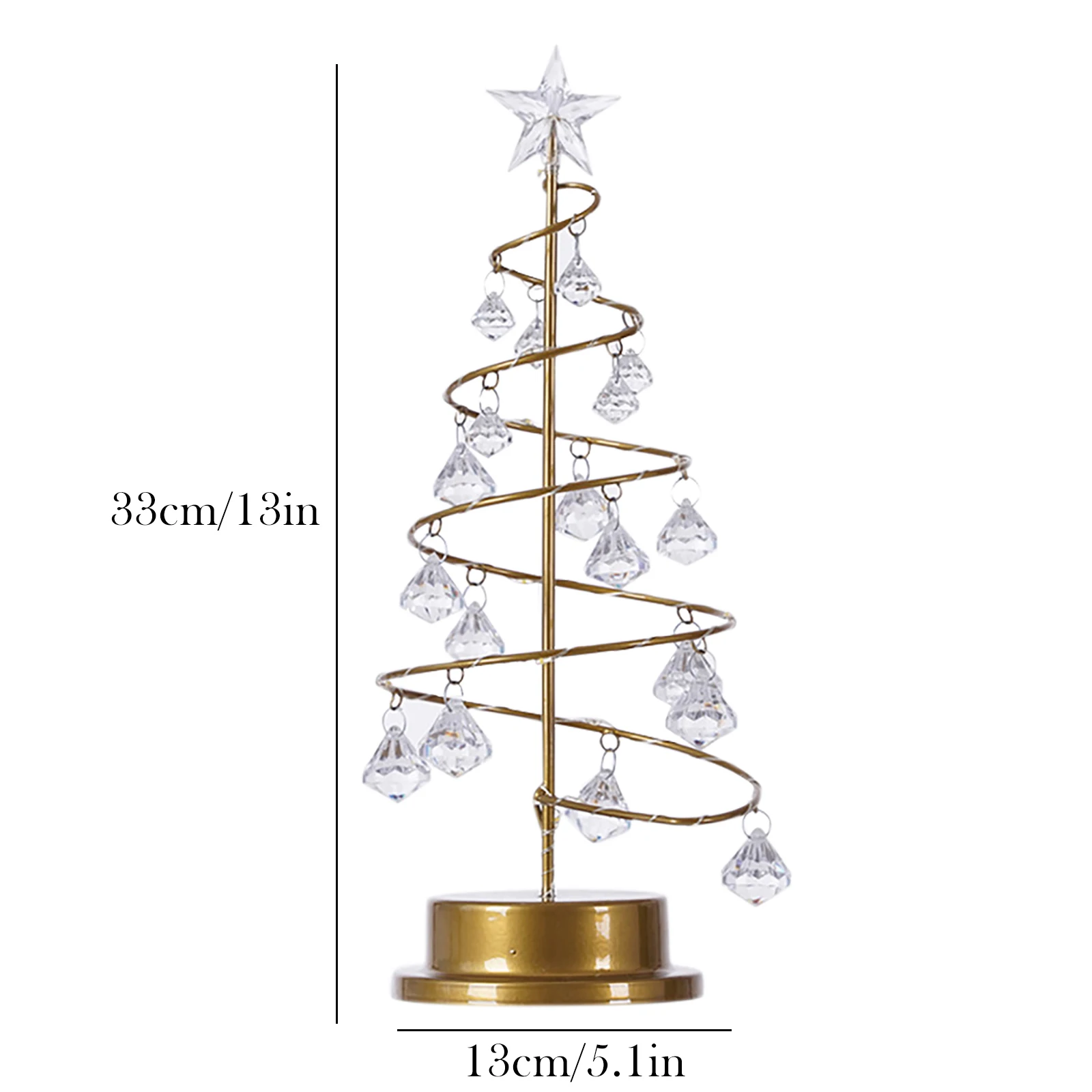 

Crystal Table Lamp Bedroom Bedside Night Light Crystal Christmas Tree Desk Lamp Crystal Lighting Fixtures Home Decoration