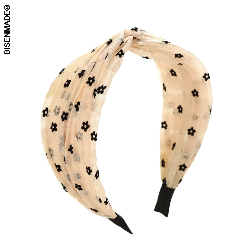 

Women's Accessories Hairbands Lovely Fairy Headbands Super Gauze Embroidery Cross Hair Hoop F530