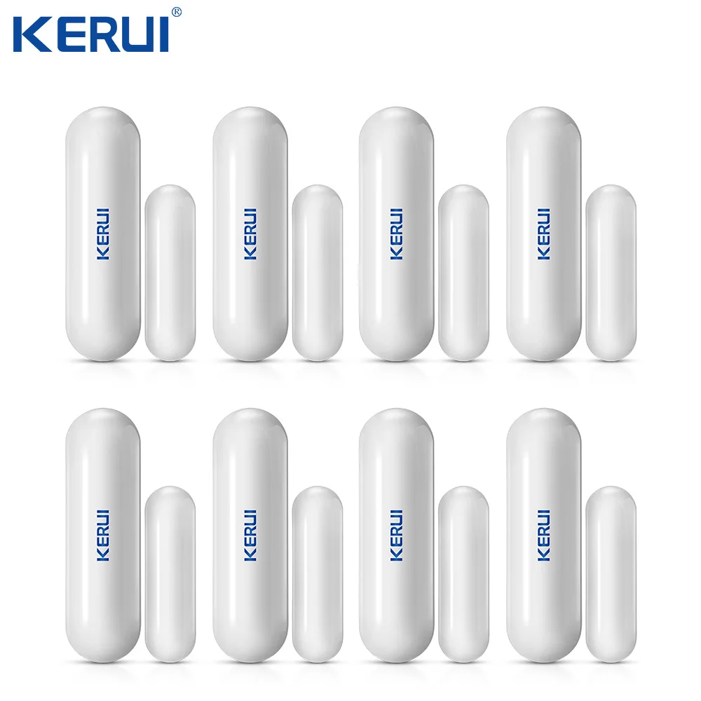 

Беспроводной магнитный датчик KERUI для дверного зазора окна, детектор открывания двери, напоминание 433 МГц для телефона