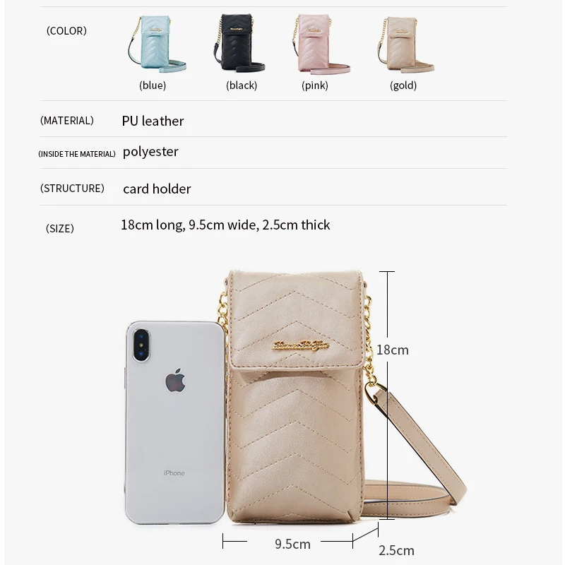 

Fashion Mini Women Phone Bags Luxury Crossbody Bags For Girls Messenger Bag Designer Women Shoulder Bag 2021Chains Handbag Women
