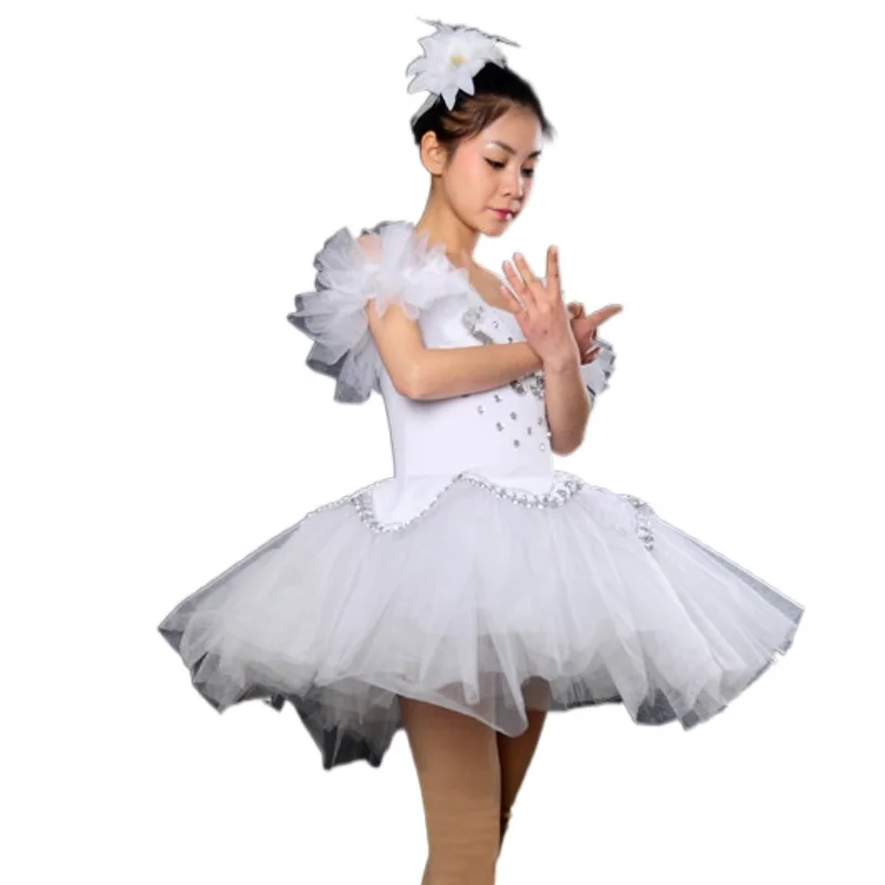 Женское балетное трико для взрослых платье пачка черно белое Лебединое озеро