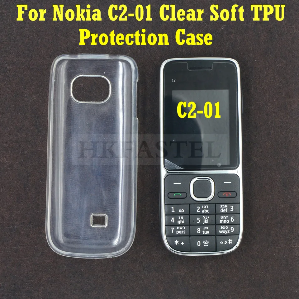Защитный чехол HKFASTEL для Nokia C2 C2-01 01 прозрачный мягкий из ТПУ защитный задней