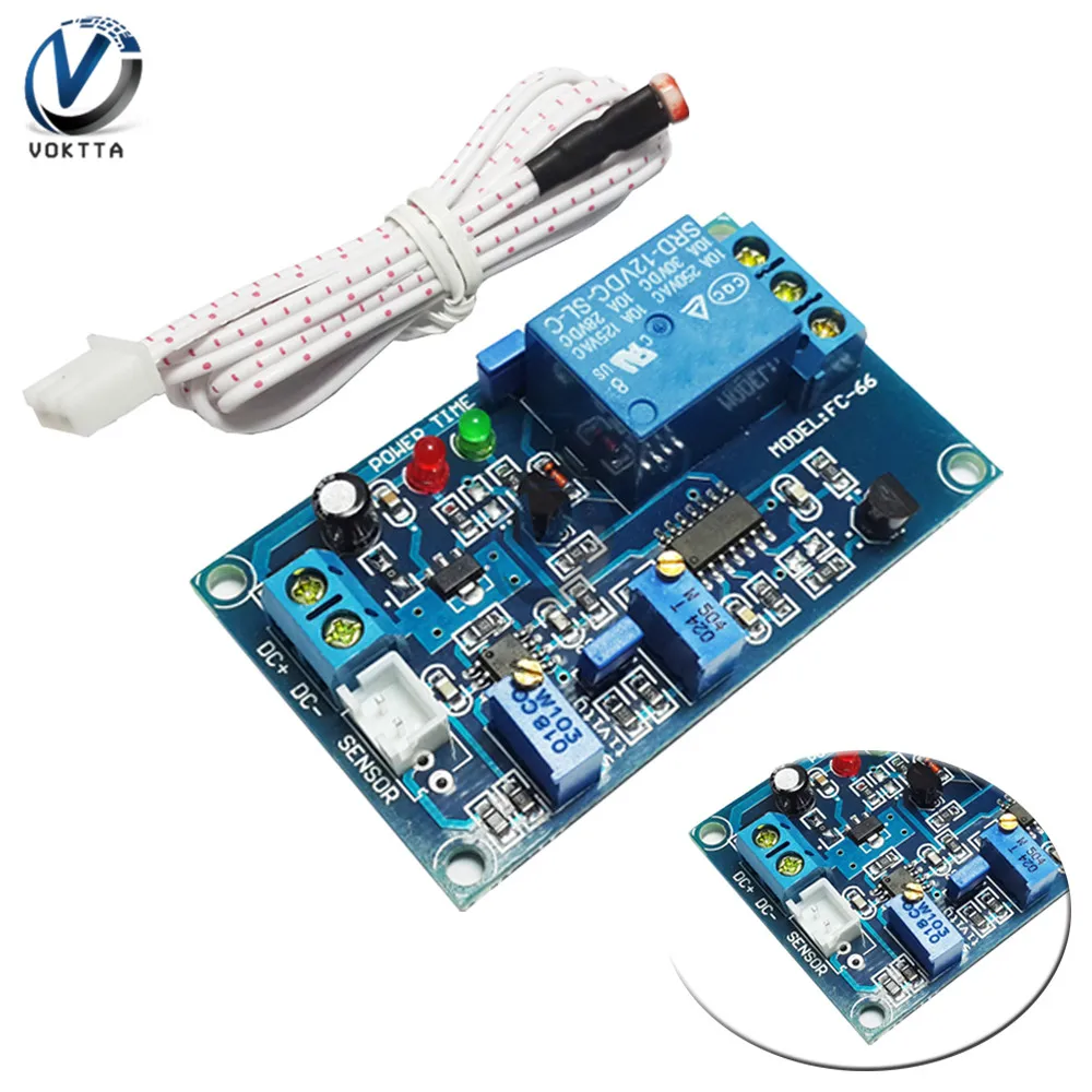 12 В светочувствительный релейный модуль сопротивления светильник светодиодный