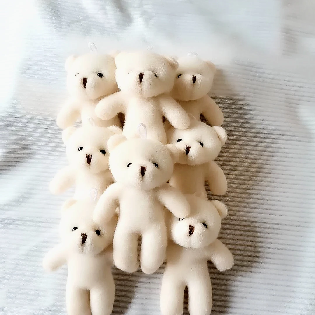 10PCS 12cm Little Bear Plush Toy Teddy Bear Doll Pendant Keychain PP Cotton Plush Toy Doll Toy Gift
10PCS 12cm Little Bear Plush Toy Teddy Bear Doll Pendant Keychain PP Cotton Plush Toy Doll Toy Gift