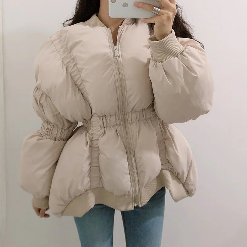 Женские нестандартные короткие парки Зимняя мода 2019 женская верхняя одежда с