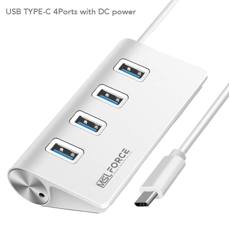 USB концентратор с 4 портами Type C на 7 портов 3 0 разветвитель адаптер для MacBook Pro iPad