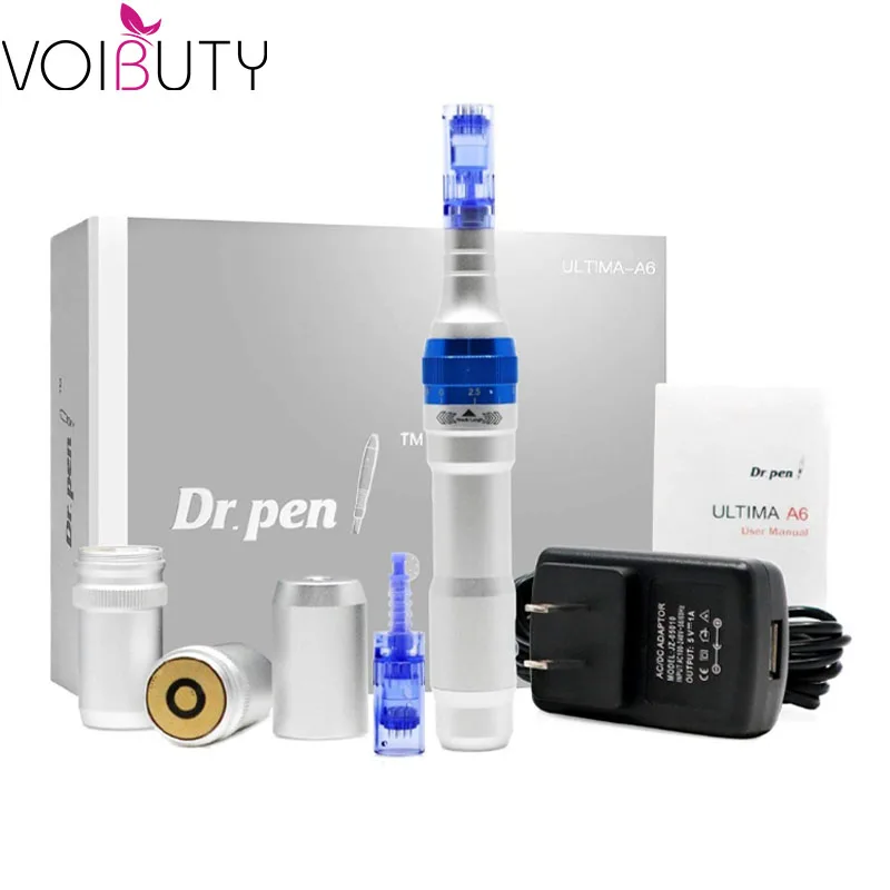 Voibuty Электрический Dr.Pen A6 Перманентный микроблейдинг Татуировка ручка с иглой
