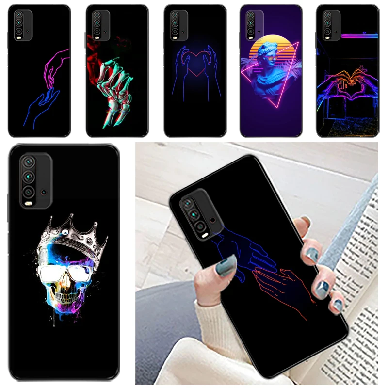 

Hand Black Love Tavid Phone Case For Xiaomi Redmi Note 9T 9S 9 Pro MAX 5G 10X Note 10 10T 10S Pro MAX 4G 5G Back Cover Cases