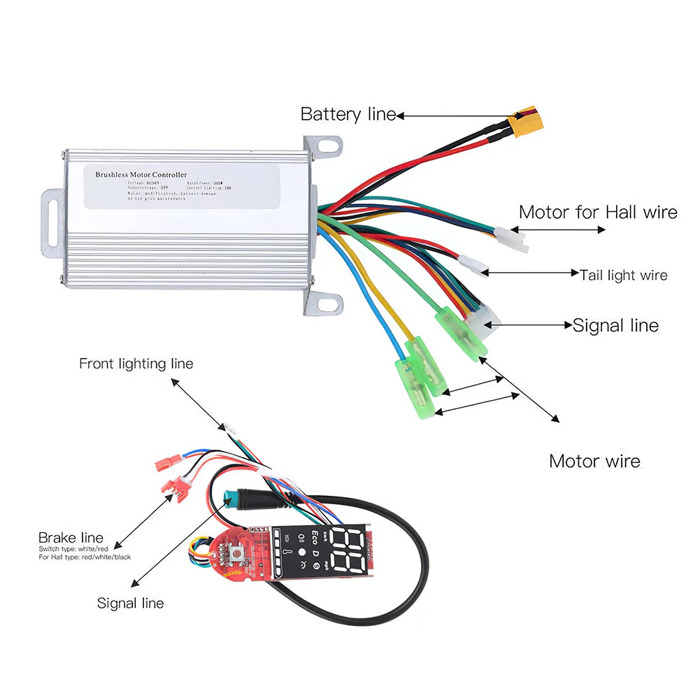 Electric Scooter Controller Board with APP Control & Digital Display Function Controller Kit For Xiaomi M365/Pro Scooter Parts