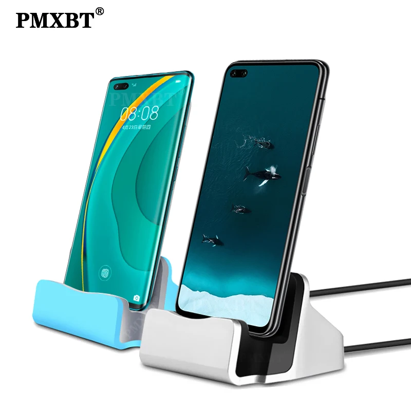 

Desktop Charging Base Dock Station Charger Cradle For iPhone 11 Android Type C Phone Docking Data Sync USB Cable Chargers Holder
