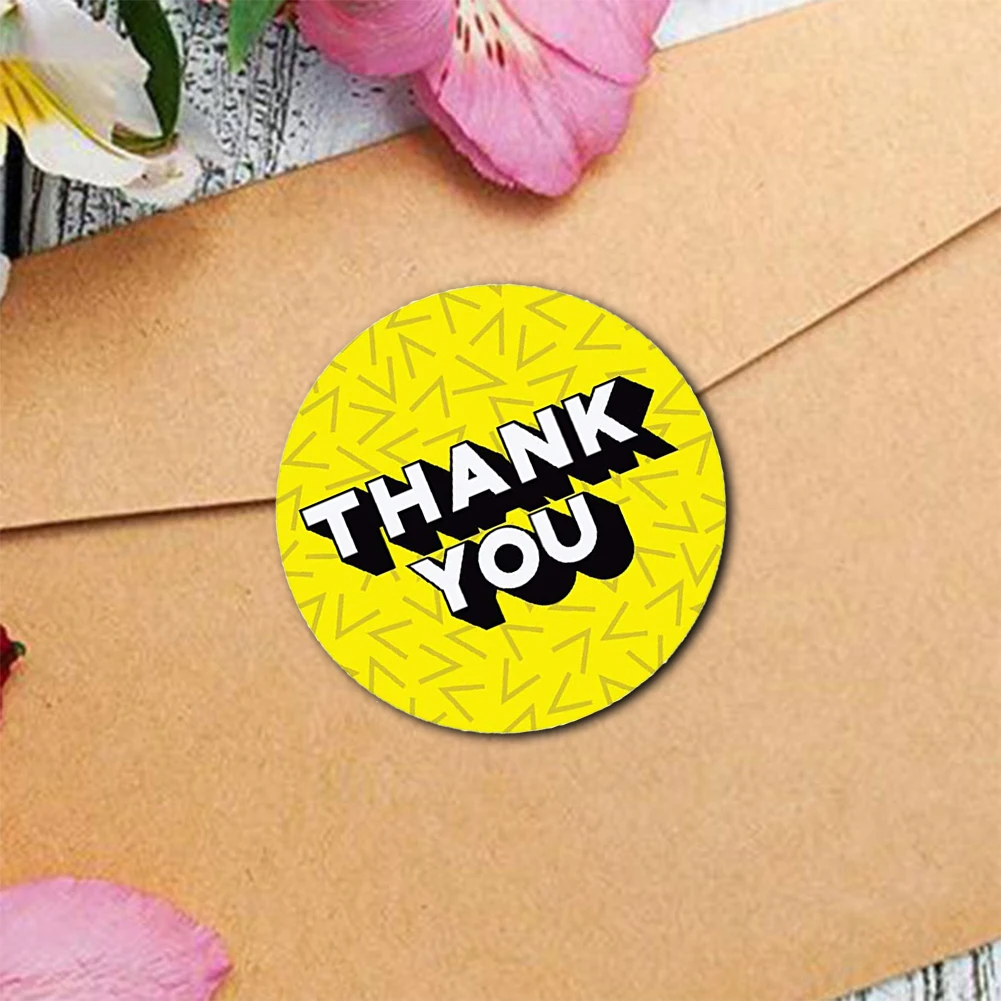 

Roll Self-adhesive Sticker Label Thank You Stickers for a Roll of 500
