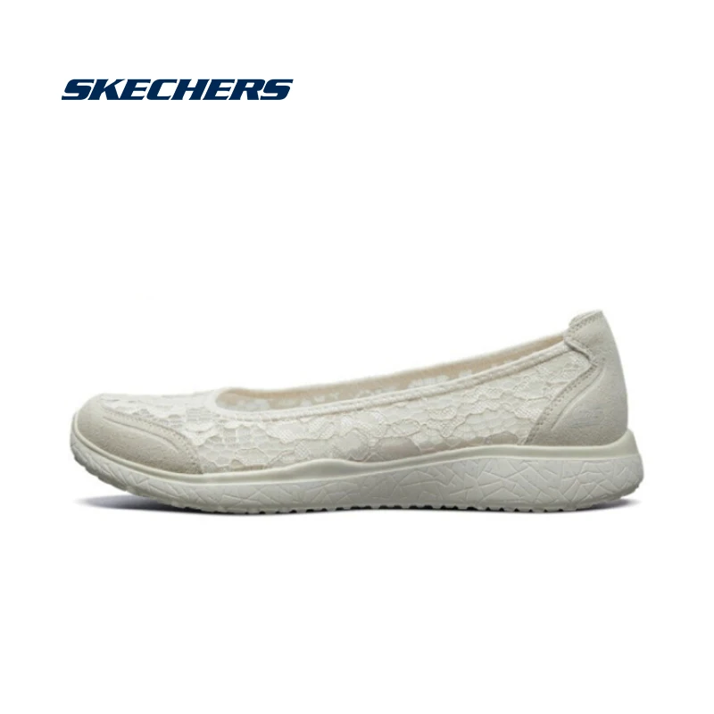Женские Дышащие Лоферы Skechers повседневная обувь без шнуровки балетки женские