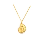 Изысканное ожерелье RIR в виде ракушки, Золотая спиральная Морская ракушка на пляже, Морская ракушка, сувенирный подарок Вечерние