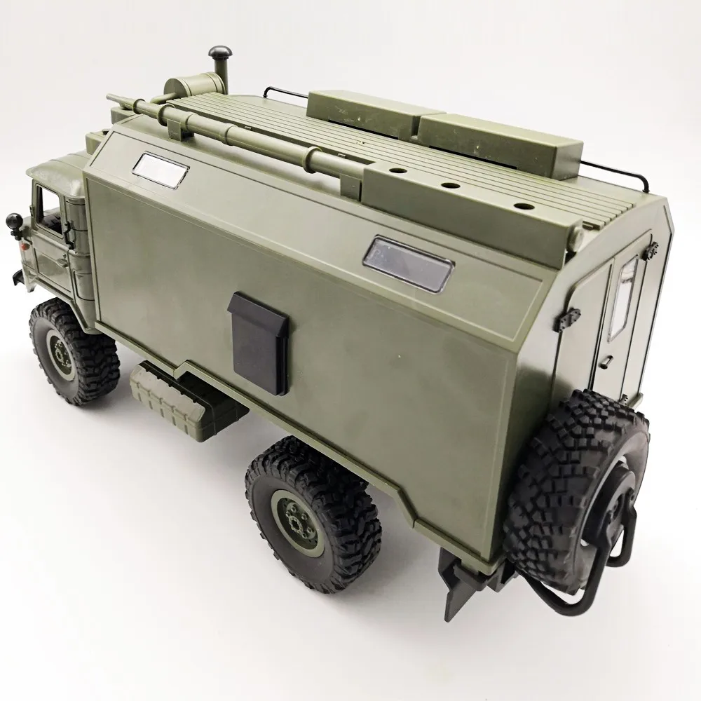 WPL B24 ZH 1/16 2,4G 4WD RC грузовик Военный Грузовик Рок Гусеничный командный Коммуникационный автомобиль RTR игрушка авто армейские грузовики vs WPL B36
