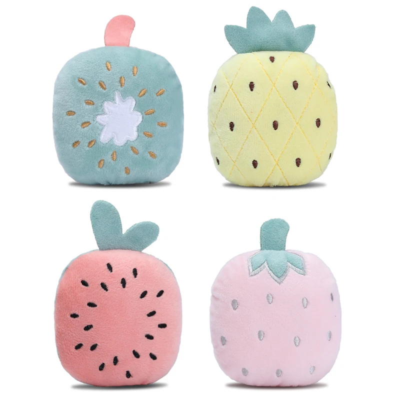 

10CM Mini Fruit Plush Toys Cartoon Style Strawberry Watermelon Home Decoration for Kids Baby Animals Dolls Pet Supplies