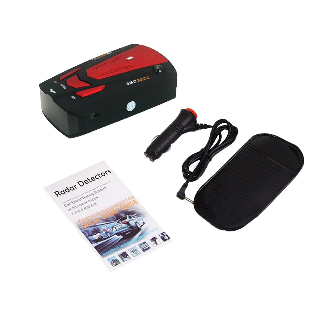 Автомобильный радар детектор 12 В английский/русский авто 360 градусов для