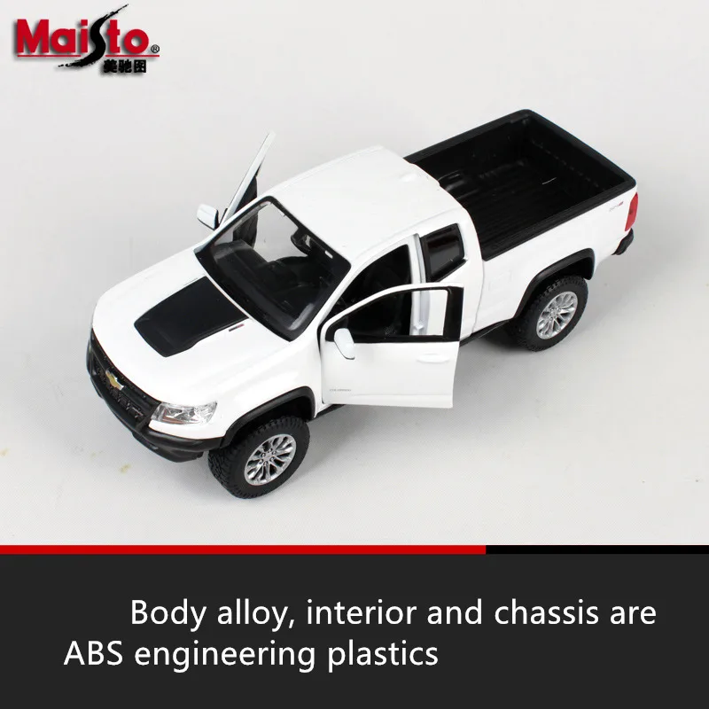 Maisto 1:24 Chevrolet Colorado Pickup модель автомобиля Моделирование Украшение автомобиля коллекция Подарочная игрушка