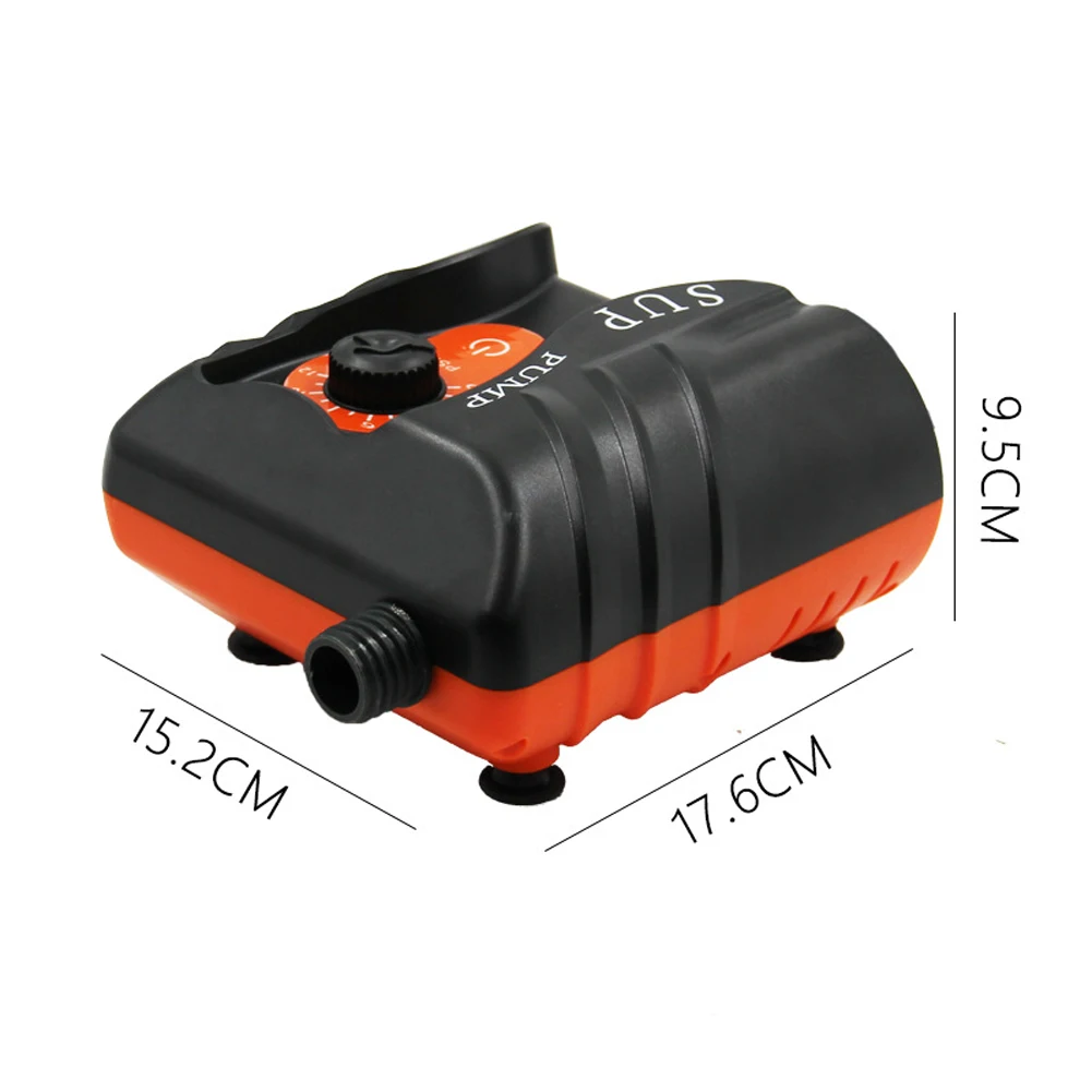 

12V 16 PSI Mini Inflatable Pump Electric High Pressure Air Pump with 6 Nozzles for Car Outdoor Kayak SUP Paddle Board Accessory