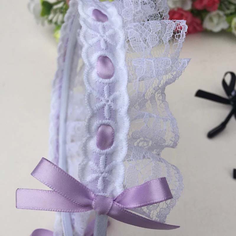 

Free shipping sweet lolita lace bow women hairbands girl's headbands lady's headwear hair accessories headwrap
