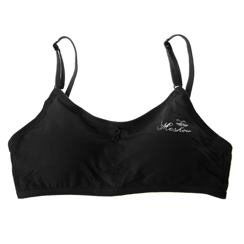 

Teen Underwear Cotton Letter Print Bra for Young Girls for Yoga Sports Running