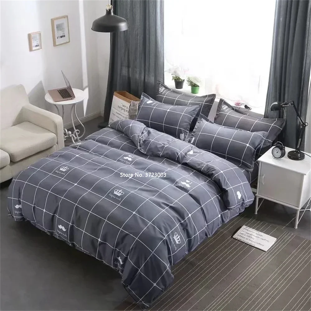 

Комплект постельного белья с мультяшными звездами, 4 шт.