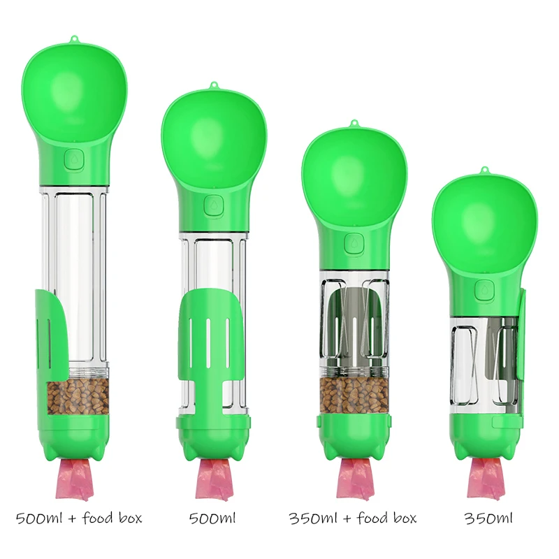 

Семейная бутылка для воды для домашних питомцев, портативная бутылка для воды и еды, уличная дорожная поилка для домашних животных, миска дл...