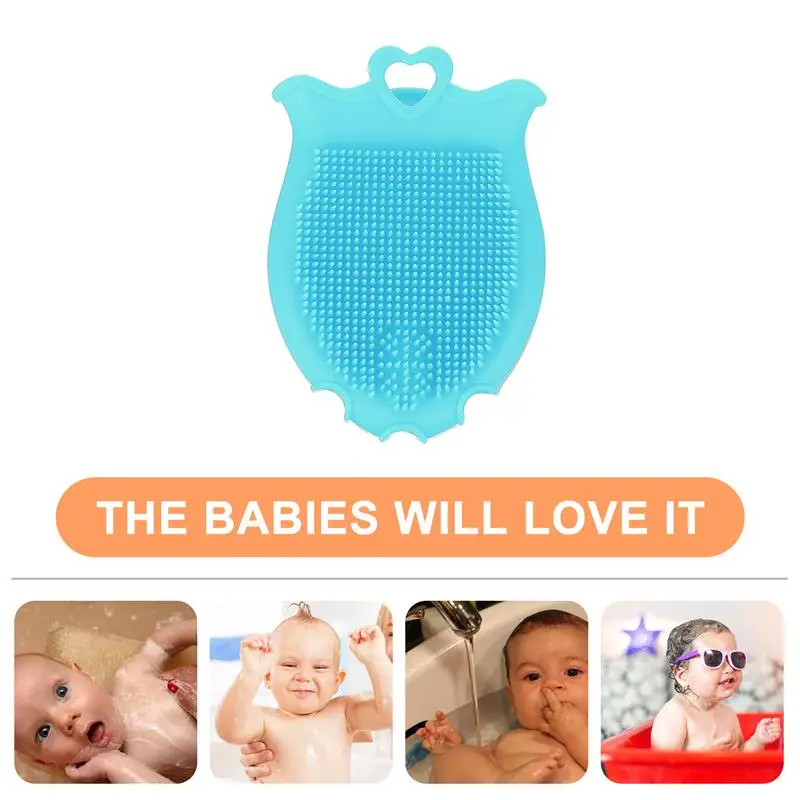 

Exfoliating Massaging Silicone Bath Shower Shampoo Brush for Baby Kids