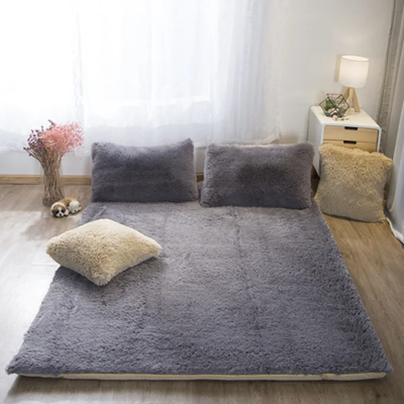 

Lamb Down Winter Warm Thick princess Mattress Upholstery High Quality Household Pad Quilt Tatami Mattress Lamb Cashmere Pad