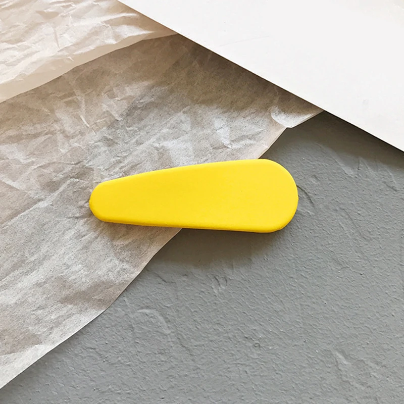 Цветные цветные заколки для волос детей матовые ярких цветов девочек аксессуары