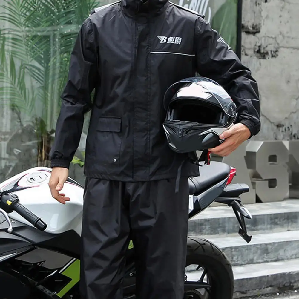 

Raincoat Rain Pants Suit Adult Split Poncho Waterproof Men's Take-out Riding Motorcycle Raincoat Riot-Proof Raincoat