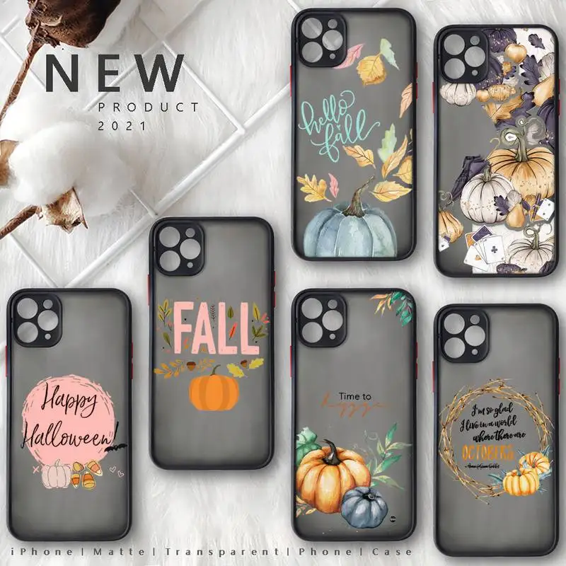 

nangua Phone Case For iphone 12 11 8 7 plus mini x xs xr pro max matte transparent cover