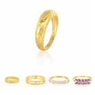 Кольцо женское из серебра 925 пробы с пурпурным цирконием, круглое кольцо