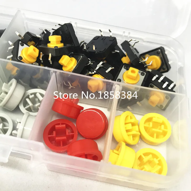 8 типов = 53 шт. Тактильный кнопочный переключатель мгновенного действия 12*12*7 3